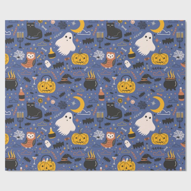 Papel De Presente Halloween Fright (Aberto)