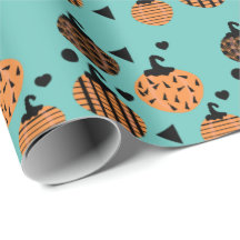 Halloween Geométrico Confetti Pumpkins