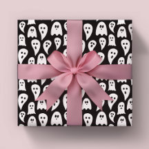 Halloween Ghost Black and White