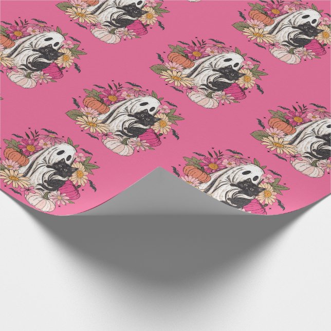 Papel De Presente Halloween Ghost Girly (Ponta)