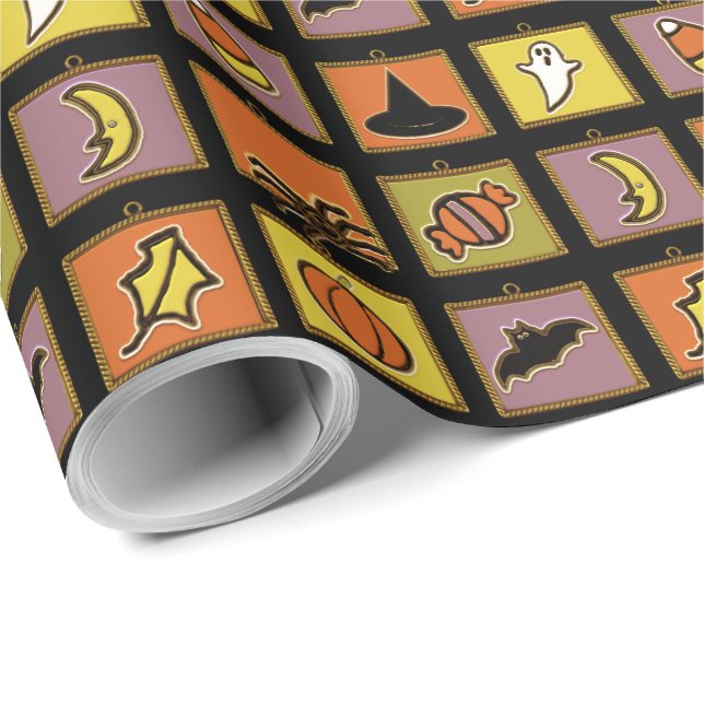 Papel De Presente Halloween Gift and Party Decor (Ponta do rolo)