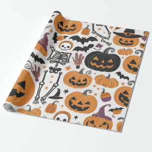 Papel De Presente Halloween Gift Paper