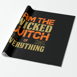 Papel De Presente Halloween I Am The Wicked Witch Of Everything