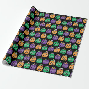 Papel De Presente Halloween Jack O Lantern Candy Pail