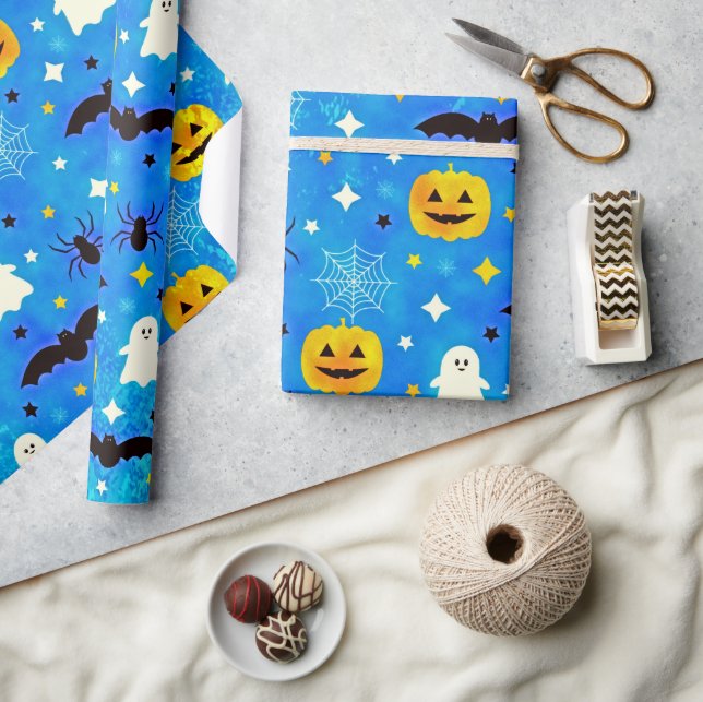 Papel De Presente Halloween Não Tão Assustador (Artesanato)