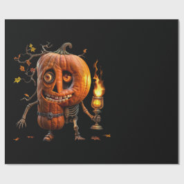 Papel De Presente Halloween Pumpkin