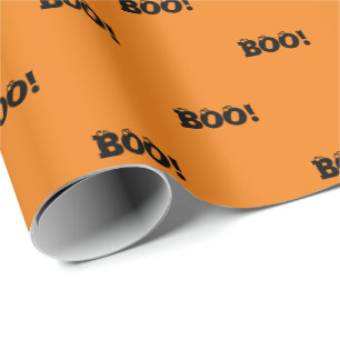 Papel De Presente Halloween Scary Boo