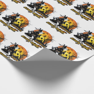 Papel De Presente Halloween Scary Night