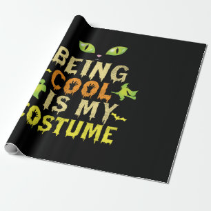 Papel De Presente Halloween Ser Legal É Meu Figurino Aniversário
