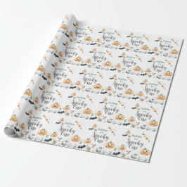 Papel De Presente Halloween Spooky primeiro
