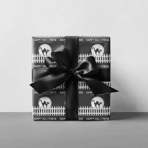 Papel De Presente Halloween Spooky Scary Haunted House Wrappin