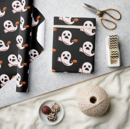 Papel De Presente Halloween Super Ghost Wrappaper