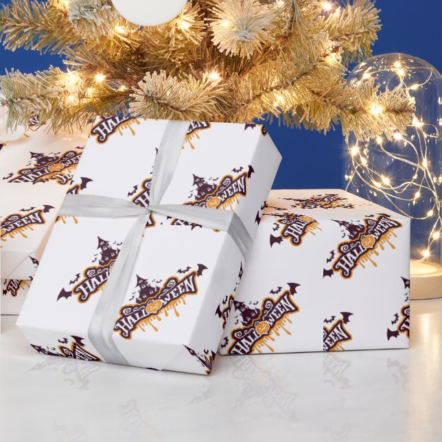 Papel De Presente Halloween template (Feriados)