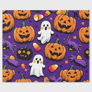 Papel De Presente Halloween Themed