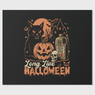 Papel De Presente Halloween Vivo