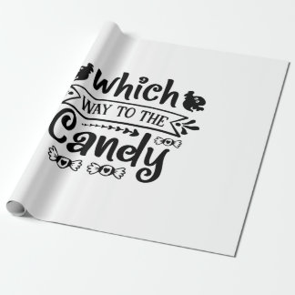 Papel De Presente Halloween Which Way To The Candy Birthday