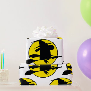 Papel De Presente Halloween Witch Silhouette