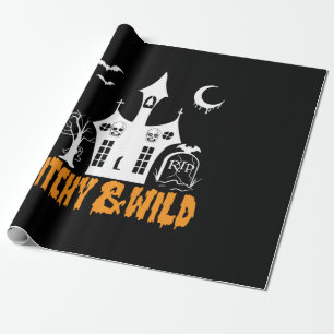 Papel De Presente Halloween Witchy E Wilthday