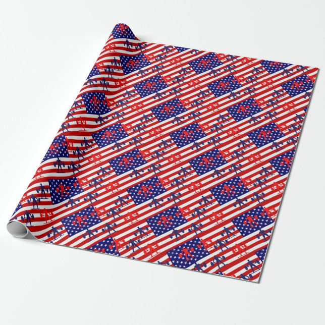Papel De Presente Halterofilismo (Desenrolado)