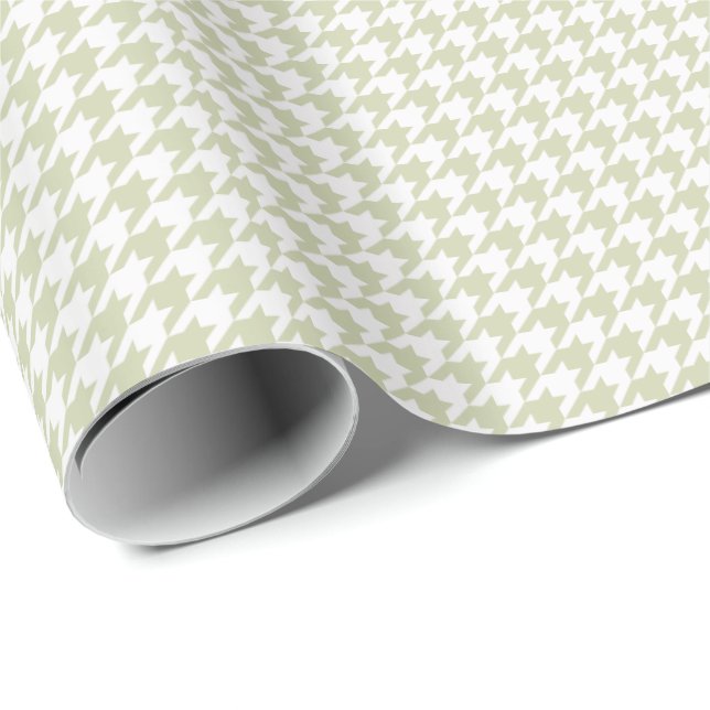 Papel De Presente HAMBbyWG Wrapping Paper - Ecru & White Houndstooth (Ponta do rolo)