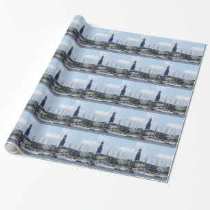 Papel De Presente Hamburg Harbour Hafen Michel Alemanha Schiffe