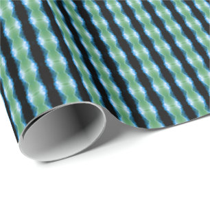 Papel De Presente HAMbyWG Gift Wrap - Brilhante Verde Azul Preto