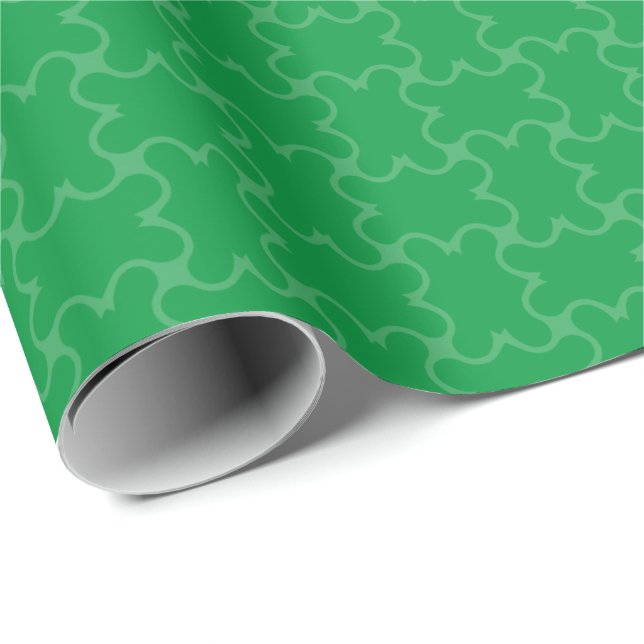 Papel De Presente HAMbyWG Wrap - Kelly Green Lg Basket Weave (Ponta do rolo)