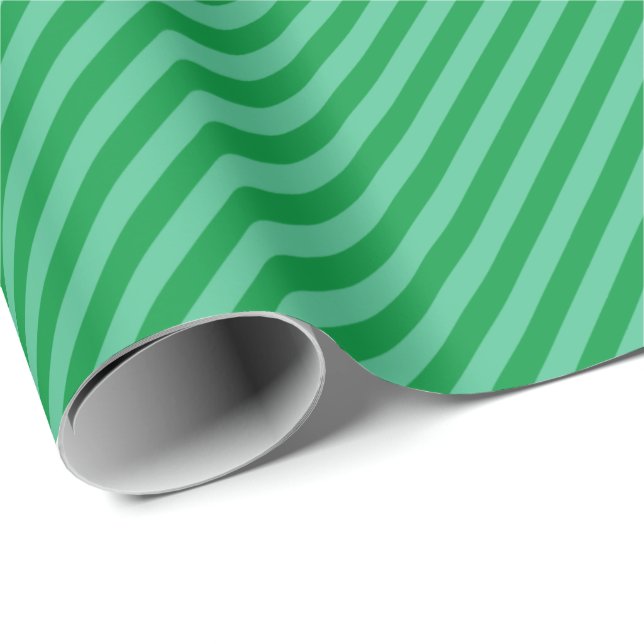 Papel De Presente HAMbyWG Wrapping Paper - Duas faixas verdes de ton (Ponta do rolo)