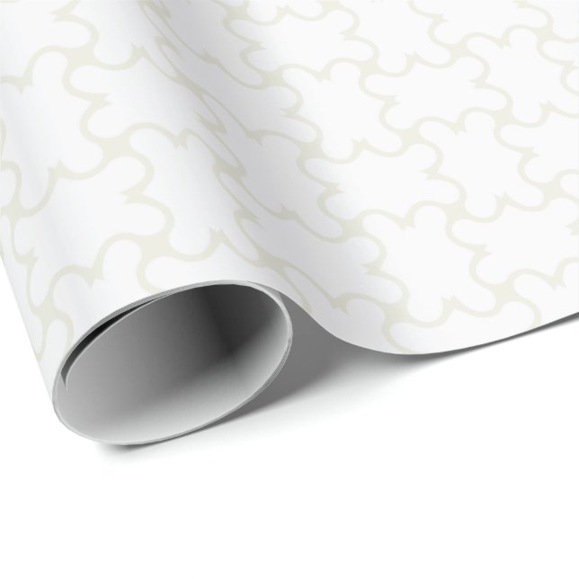 Papel De Presente HAMbyWG Wrapping Paper - Wh/Crm Lg Basket Weave (Ponta do rolo)