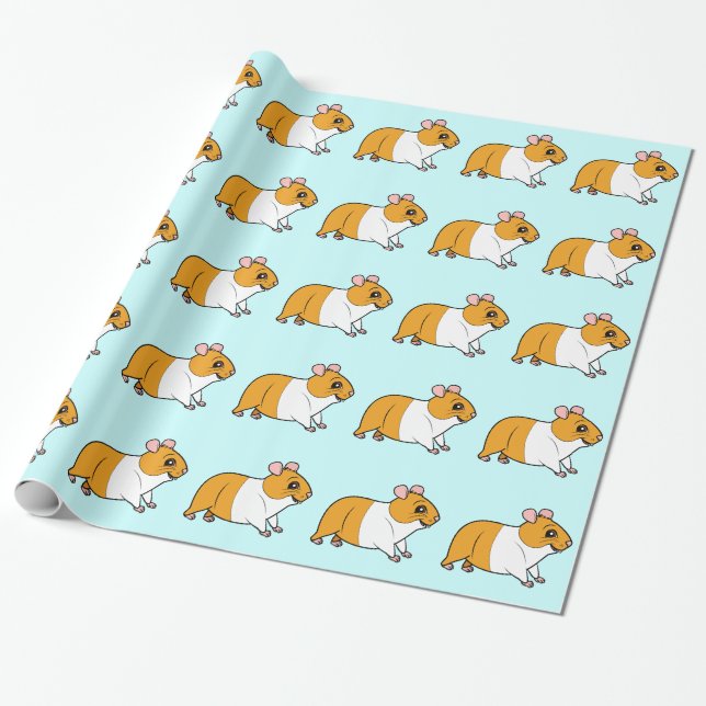 Papel De Presente Hamster (Desenrolado)