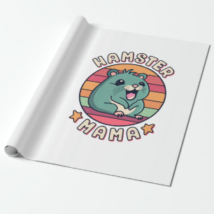 Papel De Presente Hamster Mamãe Fofa Kawaii Roedor Mãe