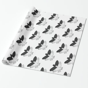 Papel De Presente Hand Silhouette Eagle