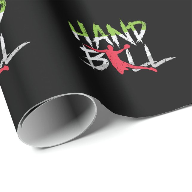 Papel De Presente Handball Sprungwurf (Ponta do rolo)