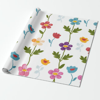 Papel De Presente Handmade Minimal Nature Florals Colorful Botanical
