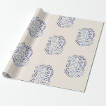 Papel De Presente Hanukah Sameach Holiday Hebraw Wrappaper<br><div class="desc">Enrole seus presentes Chanukah em estilo com o papel especial de embrulho Chanukah Sameach.</div>