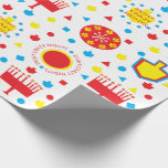 Papel De Presente Hanukkah/Chanukah Papel Molhante Colorido 8<br><div class="desc">Hanukkah Gift Wrap "Colorful Crazy 8 Noites". Aproveite o meu design de papel de embalagem mais recente. O preço varia conforme você escolhe entre 4 tipos e 5 tamanhos de papel. Obrigados para parar e comprar. Seu negócio é muito apreciado. Aproveite! Chag/Happy Chanukah/Hanukkah!! Mídia: Matte Wrapping Paper Certifique-se de que...</div>