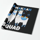 Papel De Presente Hanukkah Llama Feliz Natal Llamakah Squad Cute<br><div class="desc">Engraçado lama alpaca Menorah presentes para mulheres e homens,  adolescentes,  crianças,  meninas,  meninos que amam Hannukah,  Feriados Judeus Channukah,  Happy Llamakah,  meias de Natal de lhama judia. Presente ideal para o Natal,  Rua,  Nick,  Ano Novo,  presente de aniversário e outros feriados.</div>