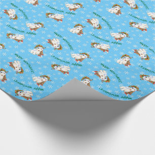 Papel De Presente Happy Howlidays Mini Bull Terrier