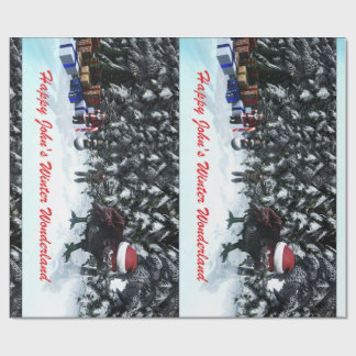 Papel De Presente Happy John's Winter Wonderland Geschenkpapier