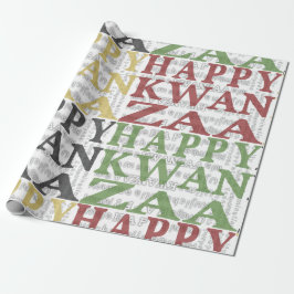 Papel De Presente Happy Kwanzaa
