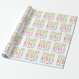 Papel De Presente Happy Rides Honeymoon Groom New Wed Casal