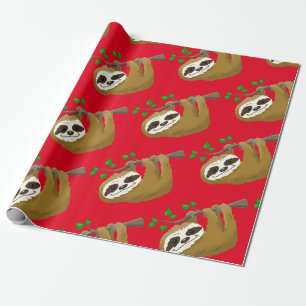 Papel De Presente Happy Tree Sloth