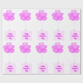 Papel De Presente Happy Valentine's Day Wrapping Paper
