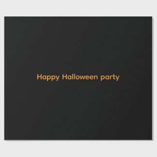 Papel De Presente Happy Wrapping Paper Halloween party 