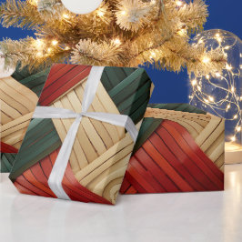 Papel De Presente Harmário Tribal Africano de Faca Festiva Design