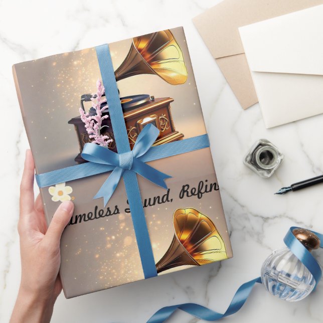 Papel De Presente "Harmonia do Ouro" (Presentear)