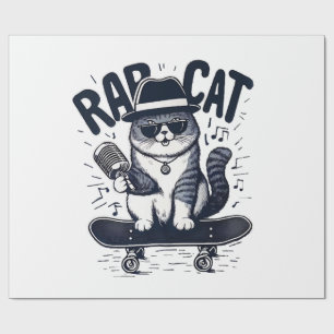 Papel De Presente Harmonia do Rap Cat
