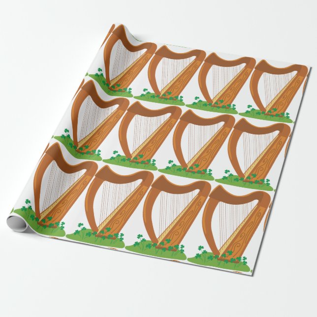 Papel De Presente Harp Celta (Desenrolado)