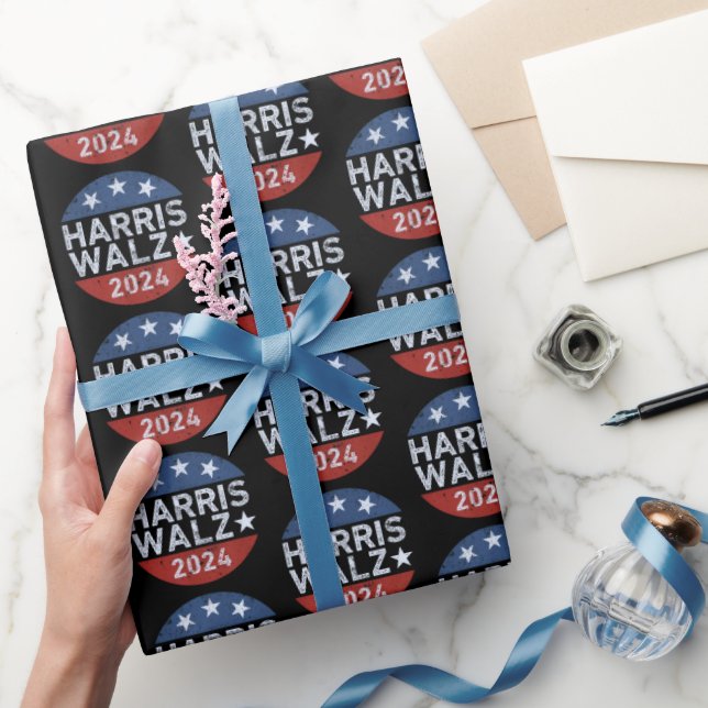 Papel De Presente Harris Walz Walz Harris Walz (Presentear)