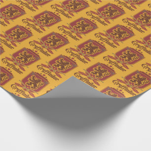 Papel De Presente Harry Potter Crachá Gryffindor QUIDDITCH™